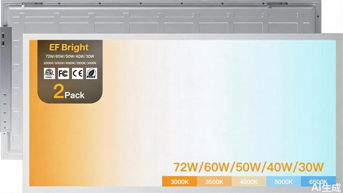 EFBright LED Flat Panel Lights 40W / 72W